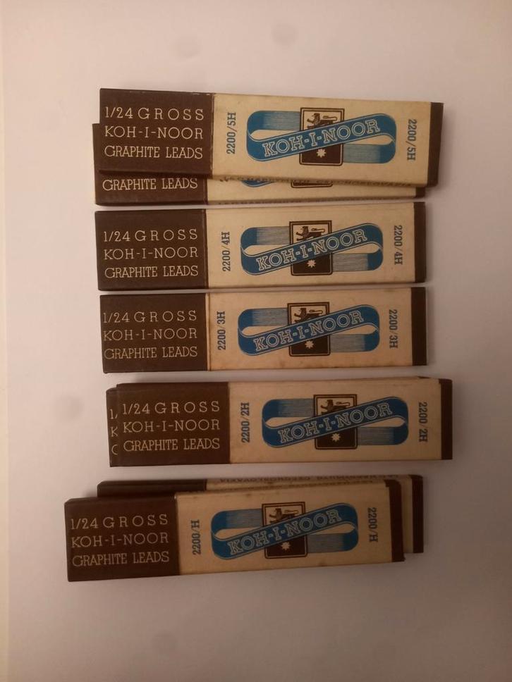 Vintage Koh-I-Noor Graphite Leads - Hardtmuth Czechislovakia, Antiek en Kunst, Antiek | Kantoor en Zakelijk, Ophalen of Verzenden