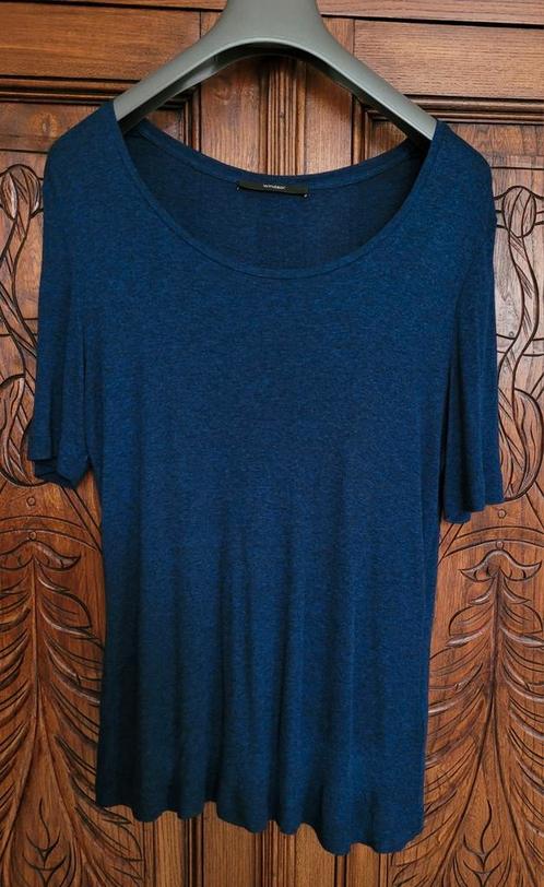 Fijn strech bloesje merk Windsor, 40, Kleding | Dames, Blouses en Tunieken, Zo goed als nieuw, Maat 38/40 (M), Zwart, Ophalen of Verzenden