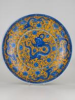 Grote Chinese porseleinen draken bord - Gemerkt, Ophalen of Verzenden