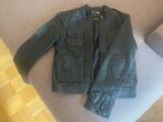 Lederen DKNY motorjack donker blauw, Blauw, Dkny, Ophalen of Verzenden, Maat 36 (S)