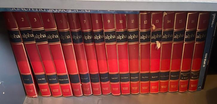 Encyclopédie Alpha en 17 volumes, Livres, Encyclopédies, Utilisé, Série complète, Général, Enlèvement