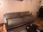 Grijsgroene driezit sofa, Huis en Inrichting, Zetels | Zetels, Ophalen, Gebruikt, Driepersoons, 75 tot 100 cm