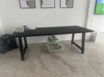 Zwart  eettafel, Huis en Inrichting, Tafels | Eettafels, Ophalen, 200 cm of meer, Zo goed als nieuw, Vijf personen of meer