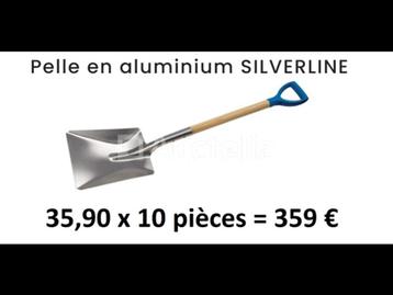 10 SILVERLINE aluminium schoppen beschikbaar voor biedingen