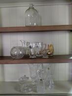 Diverse stukken kristal en glas, Antiek en Kunst, Ophalen