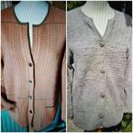 2x gilet large, Kleding | Dames, Truien en Vesten, Mayerline, Beige, Maat 42/44 (L), Ophalen of Verzenden