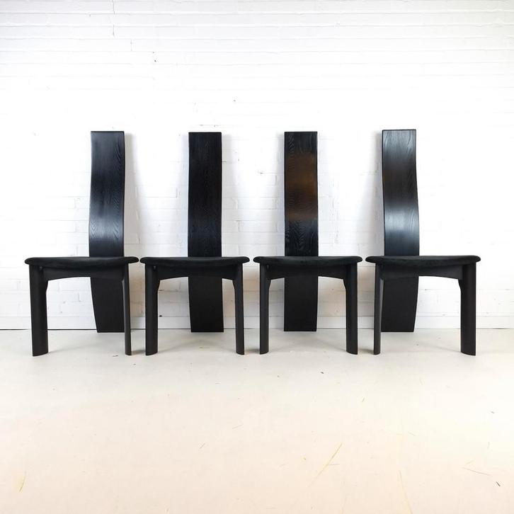 4x vintage stoel Iris Deens design, Antiek en Kunst, Antiek | Meubels | Stoelen en Sofa's, Ophalen
