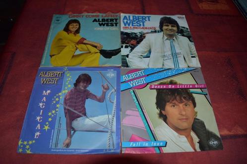 45t's van de Nederlandse zanger ALBERT WEST  jaren 60/70, Cd's en Dvd's, Vinyl | Pop, Zo goed als nieuw, 1960 tot 1980, Overige formaten
