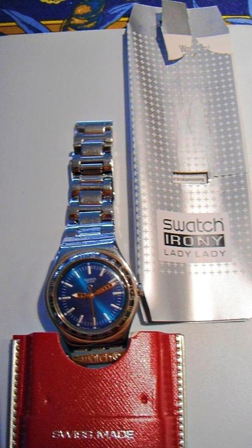 Montre Swatch Irony Lady YLS111 Escapade, 1998, Handtassen en Accessoires, Horloges | Dames, Zo goed als nieuw, Polshorloge, Swatch