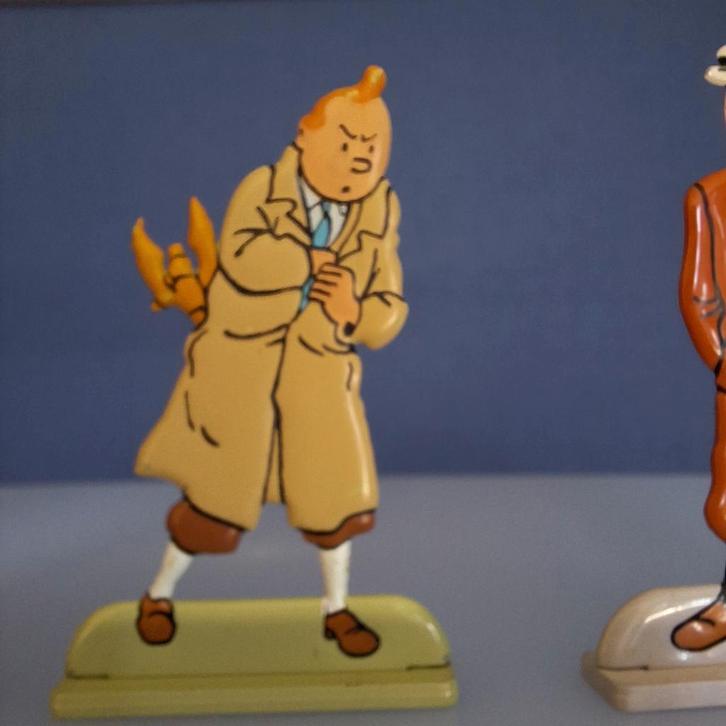 Petite figurine en métal peint Tintin, Collections, Personnages de BD, Comme neuf, Tintin, Enlèvement ou Envoi