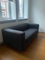 Canapé noir, Trois personnes, Banc droit, Enlèvement, Utilisé