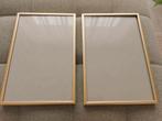 Twee fotolijsten 21×30cm met gouden rand, Audio, Tv en Foto, Fotografie | Fotolijsten, Ophalen