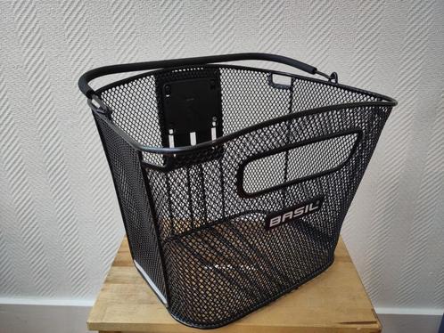 Fietsmand Basil incl. beugel - Bold Front KF, Fietsen en Brommers, Fietsaccessoires | Fietsmanden, Gebruikt, Fietsmand, Stuurbevestiging