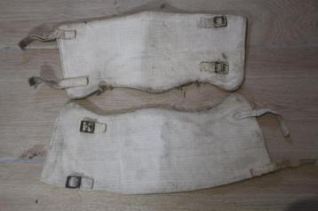 GB WW2 paar witte beenkappen (MP, Royal Navy, Ardennen) beschikbaar voor biedingen