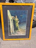 aquarelle signe joseph bisschops, Antiquités & Art, Enlèvement ou Envoi