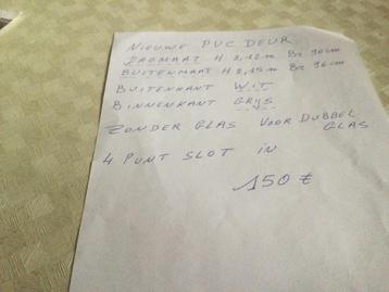 Pvc deur beschikbaar voor biedingen