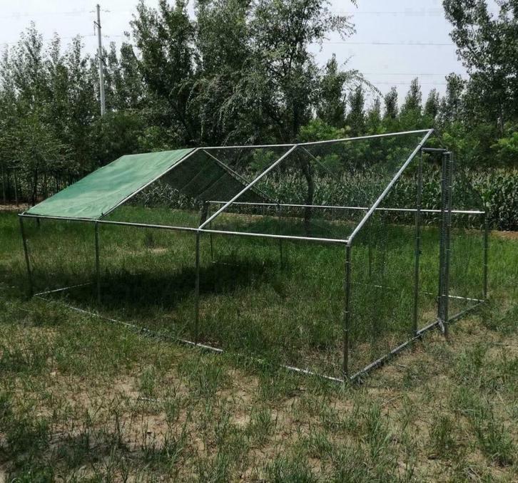 Poulailler 24m² enclos parc poule 6x4x2,80m chatiere voliere, Animaux & Accessoires, Oiseaux | Cages & Volières, Neuf, Métal, Envoi