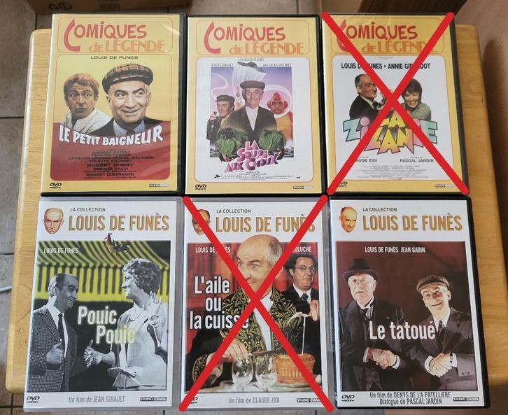 Lot DVD Louis de Funès, CD & DVD, DVD | Comédie, Comme neuf, Coffret, Tous les âges, Enlèvement