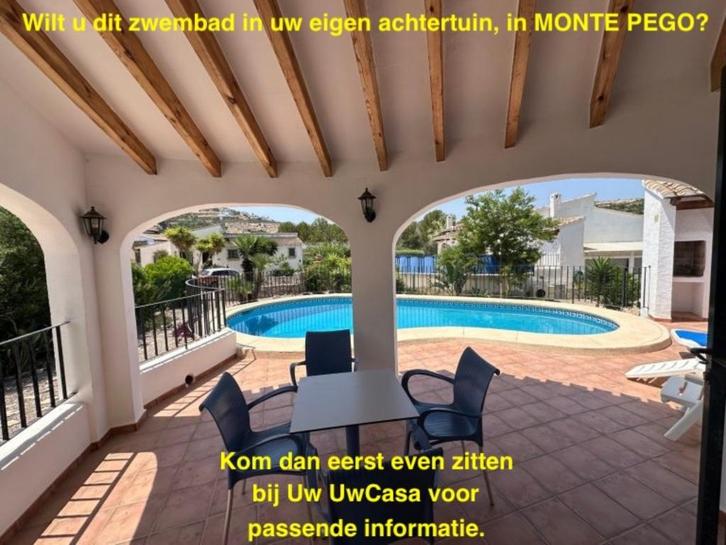 Uw eigen Villa in MONTE PEGO met gastenkamers, parking en, Immo, Buitenland, Spanje, Woonhuis, Dorp