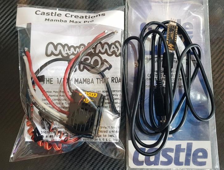 Castle Creations Mamba MAX PRO 1/10 + Castle Link, Hobby en Vrije tijd, Modelbouw | Radiografisch | Auto's, Zo goed als nieuw