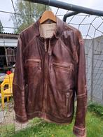 veste en cuir, Trapper, marron, taille 54., Enlèvement ou Envoi, Porté, Taille 52/54 (L), Brun