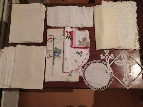 Set  decoratief handwerk, Huis en Inrichting, Woonaccessoires | Dienbladen, Zo goed als nieuw, Ophalen of Verzenden