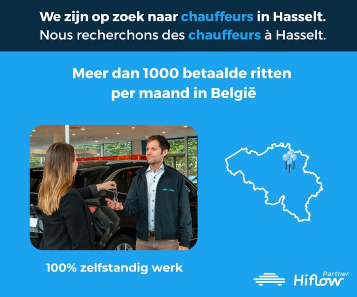 Op zoek naar zelfstandige chauffeurs / Hasselt, Vacatures, Vacatures | Chauffeurs, Starter, Freelance of Uitzendbasis