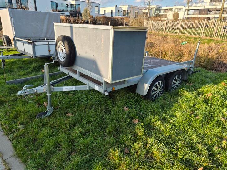 Dubbelasser plateau 750kg, Auto diversen, Aanhangers en Bagagewagens, Ophalen
