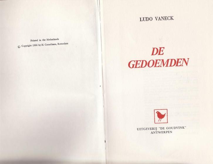 WO II authentiek: Belgisch: De Gedoemden  Ludo Vaneck, Boeken, Oorlog en Militair, Gelezen, Algemeen, Tweede Wereldoorlog, Ophalen of Verzenden