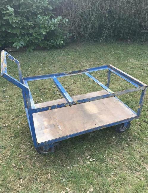 ZWARE INDUSTRIELE TRANSPORTKAR, Doe-het-zelf en Bouw, Transportwagens, Gebruikt, Transportkar, Ophalen