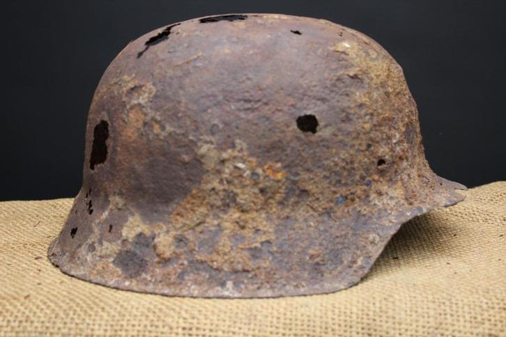 WW2 M42 RELIC Normandië., Verzamelen, Militaria | Tweede Wereldoorlog, Landmacht, Helm of Baret, Ophalen of Verzenden