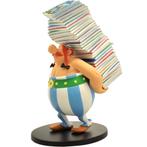 Obelix met stapel stripboeken, Verzamelen, Ophalen of Verzenden, Asterix en Obelix, Nieuw, Beeldje of Figuurtje