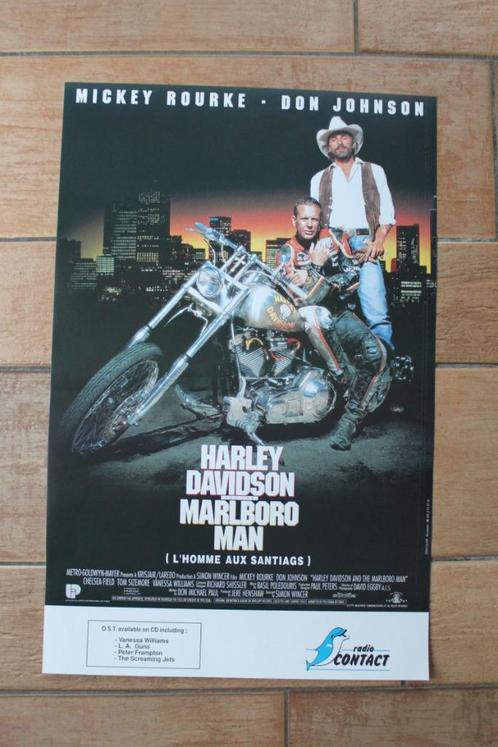 filmaffiche Harley Davidson and the Marlboro Man filmposter, Collections, Posters & Affiches, Comme neuf, Cinéma et TV, A1 jusqu'à A3