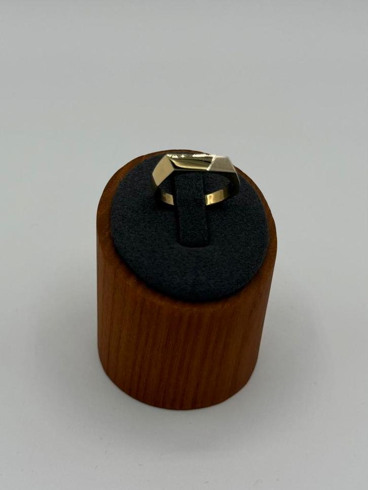 14k gouden ring met witgoud, Handtassen en Accessoires, Ringen, Zo goed als nieuw, Dame, 18 tot 19, Goud, Goud, Ophalen of Verzenden