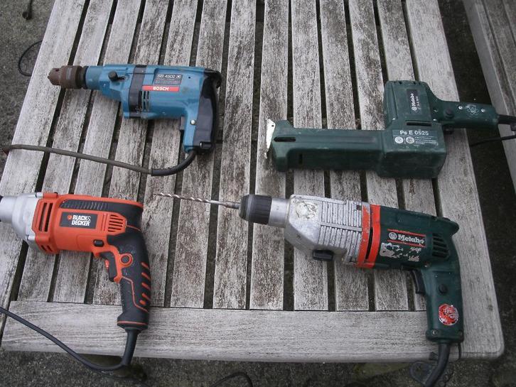 Elektrische boormachines en zagen, Doe-het-zelf en Bouw, Gereedschap | Machine-onderdelen en Toebehoren, Gebruikt, Ophalen