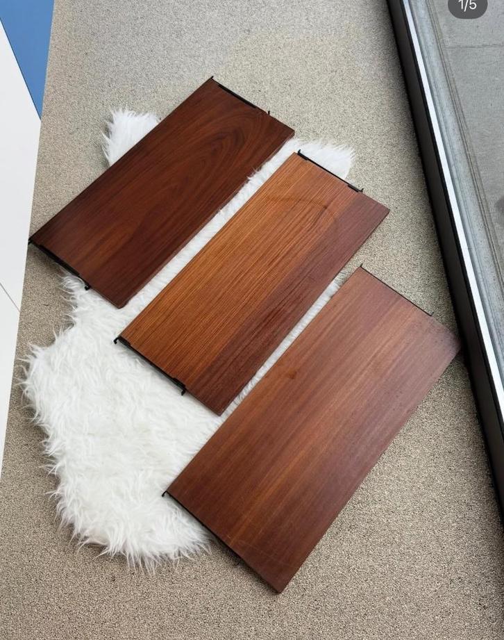 Wandrek Houten vintage tomadoleggers, Huis en Inrichting, Woonaccessoires | Wandplanken en Boekenplanken, Ophalen of Verzenden