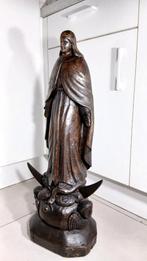 Statue antique en bois de Marie sculpture en bois, Enlèvement ou Envoi