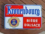 Plaque émaillée Kronenbourg Bière d'Alsace., Collections, Marques & Objets publicitaires, Enlèvement ou Envoi