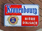 Plaque émaillée Kronenbourg Bière d'Alsace., Enlèvement ou Envoi