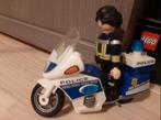 Playmobil politie-auto licht/geluid 6920 en politie-motor, Ophalen of Verzenden, Zo goed als nieuw, Complete set