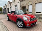 Mini Cooper Cabrio Automaat 1.6i/2012/98000.km/1Ste Eigenaar, Auto's, Mini, Zwart, 4 cilinders, Cabriolet, Leder