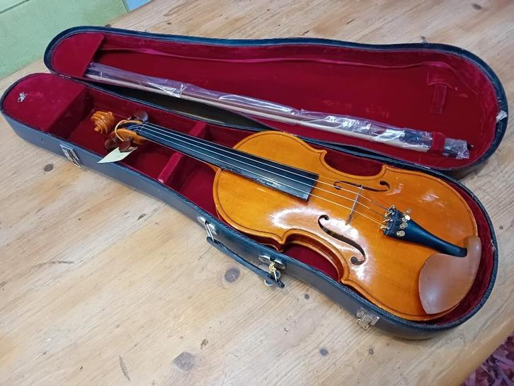 viool van Drolsbach 4/4, Musique & Instruments, Instruments à cordes frottées | Violons & Altos, Utilisé, Violon, Violon 4/4, Avec valise