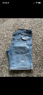 Korte jeans van Jack&Jones, Kleding | Heren, Spijkerbroeken en Jeans, Ophalen of Verzenden, Gedragen, Blauw, Overige jeansmaten