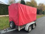 Aanhangwagen dubbelas huif, Auto diversen, Aanhangers en Bagagewagens, Ophalen, Zo goed als nieuw