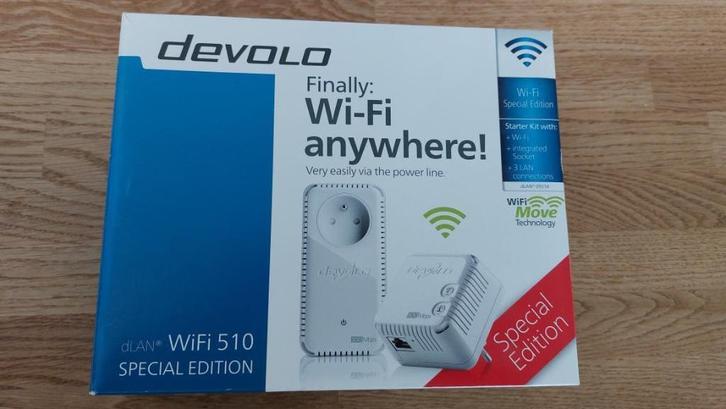Devolo dLan WiFi 510 Special Edition Starter Kit, Computers en Software, Powerlines, Gebruikt, Ophalen