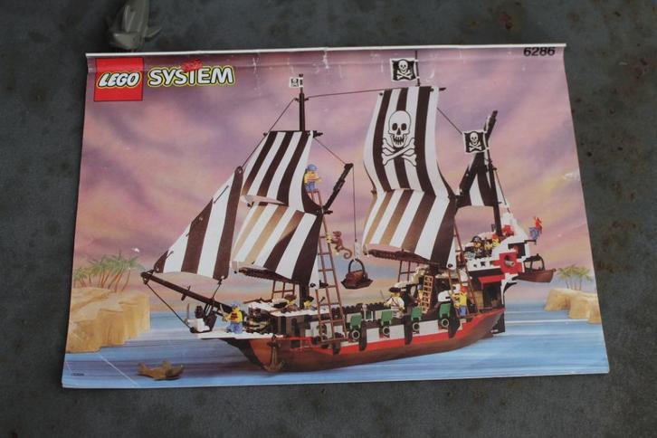 Lego 6286 Skull's Eye Schooner met boekje, Kinderen en Baby's, Speelgoed | Duplo en Lego, Gebruikt, Lego, Complete set, Ophalen of Verzenden