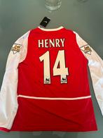 Arsenal 2001/2002 Kampioenen Shirt – Henry #14 (Long Sleeve), Maat M, Verzenden, Shirt
