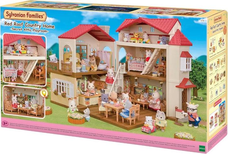 Neuf - Sylvanian Grande maison éclairée (5708), Kinderen en Baby's, Speelgoed | Poppen, Ophalen of Verzenden