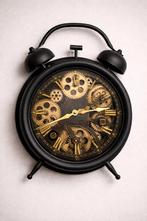 Horloge murale industrielle avec rouages animés Effet stea, Enlèvement ou Envoi, Comme neuf, Analogique, Horloge murale