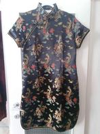 robe en soie chinoise 46, Enlèvement ou Envoi, Tang Yi, Sous le genou, Noir